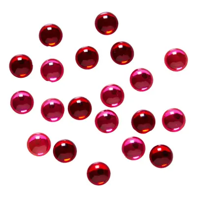 Rosa och Röda Dekorationspärlor - 40-pack