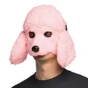 Rosa Pudel Halvmask - One size