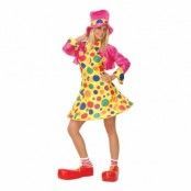 Söt Clowntjej Maskeraddräkt - Medium