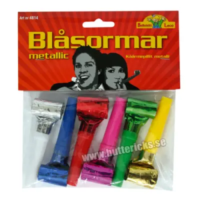 Blåsormar Metallic - 6-pack