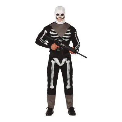 Datorspel Skelett Maskeraddräkt - Medium