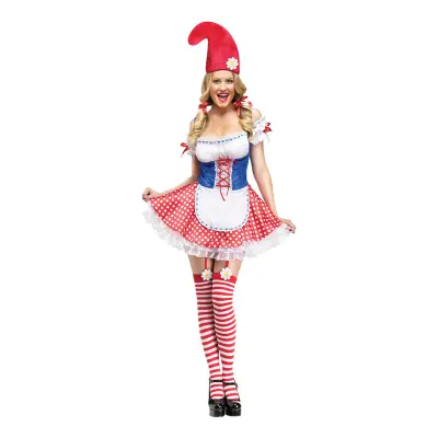 Söt Trädgårdstomte Maskeraddräkt - Small/Medium