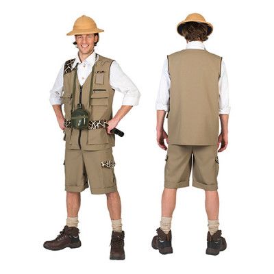 Safari Man Maskeraddräkt - Large