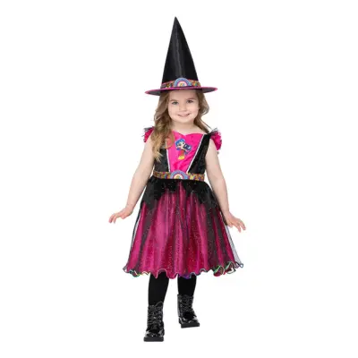 Sanna och Regnbågslandet Häxa Barn Maskeraddräkt - X-Small