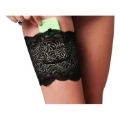 Sassy Stash Strumpeband - Svart