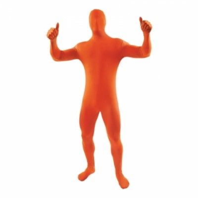 Second Skin Orange Maskeraddräkt - Medium