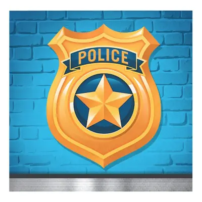 Servetter Polis Party - 16-pack