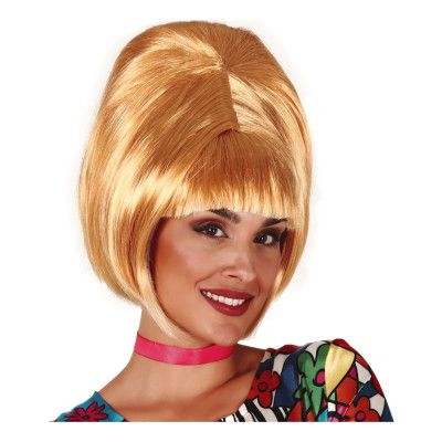 60-tals Blond Hög Peruk - One size