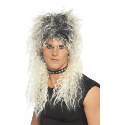 80-tals Hårdrockare Blond Peruk - One size