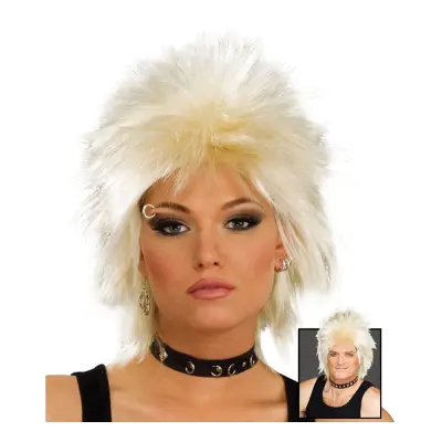 80-tals Rockidol Blond Peruk - One size