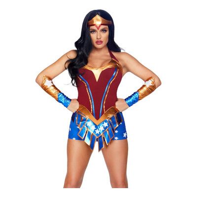 Amerikansk Superhjältinna Dam Maskeraddräkt - Small