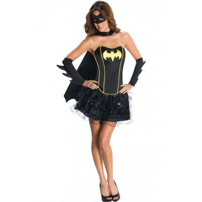 Batgirl Korsett Maskeraddräkt L