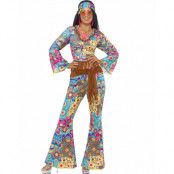 Flower Power Hippie Lady - Kostym