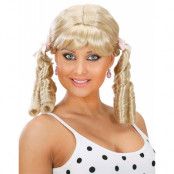 Fröken Oskyldig - blond peruk med band