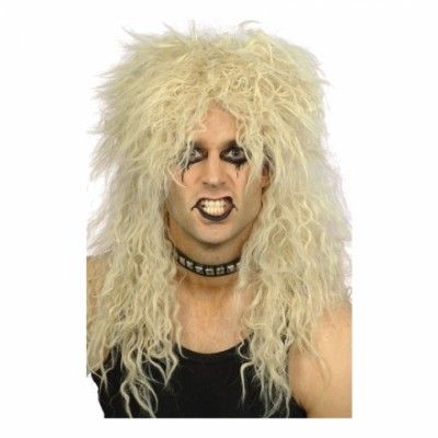 Hårdrockare Blond Peruk - One size
