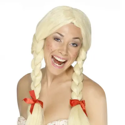 Holländsk Flicka Peruk - One size