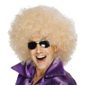 Jätteafroperuk Blond - One size