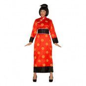 Kinesisk Kvinna Maskeraddräkt - One size