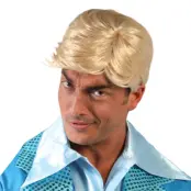 Kort Blond Peruk med Snelugg - One size