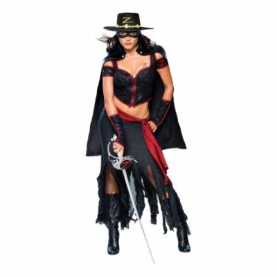 Lady Zorro Maskeraddräkt