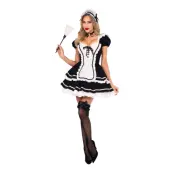 Maid to Flirt Klänning Deluxe Maskeraddräkt - Large