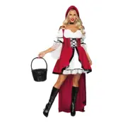 Rödluvan med Kort Kjol Maskeraddräkt - Small/Medium