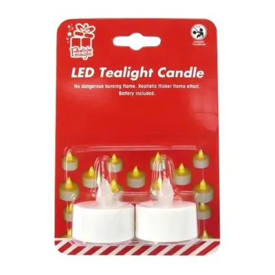 Värmeljus LED Flimrande - 2-pack