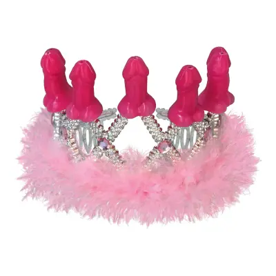 Tiara med Rosa Snoppar - One size