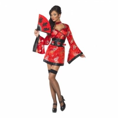Sexig Geisha Maskeraddräkt