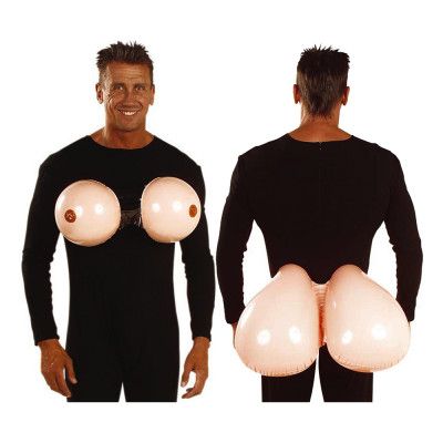 Uppblåsbar Jätterumpa&Bröst