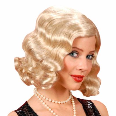 Vågig Blond Peruk - One size
