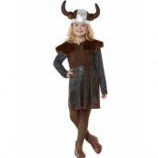 Vikingadräkt med Hatt till Flicka