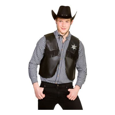 Sheriff Väst Svart - One size