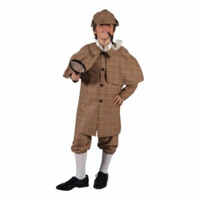 Sherlock Holmes Deluxe Barn Maskeraddräkt