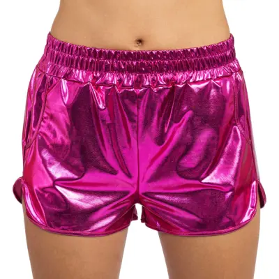 Shorts Metallic Rosa - Small
