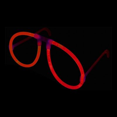Självlysande Glasögon - Röda