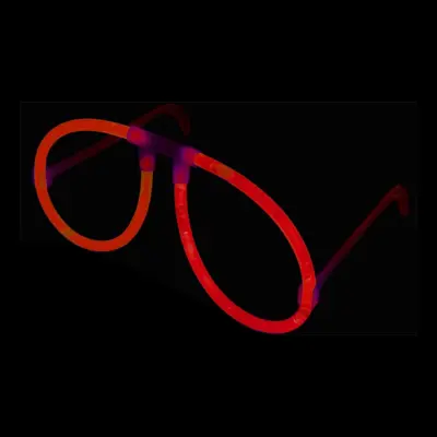 Självlysande Glasögon - Röda