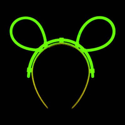 Självlysande Kaninöron - Grön
