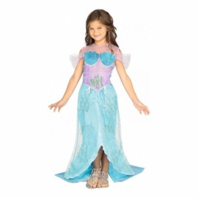 Sjöjungfruprinsessa Barn Maskeraddräkt - Small