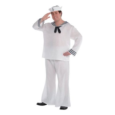 Sjöman Plus-size Maskeraddräkt - Plus size