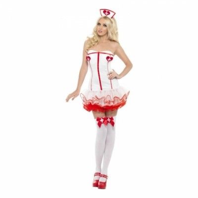 Sjuksköterska med Kjol Maskeraddräkt