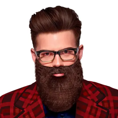 Skägg&Mustasch Brun