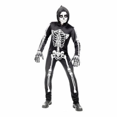 Skelett Jumpsuit Barn Maskeraddräkt - X-Large