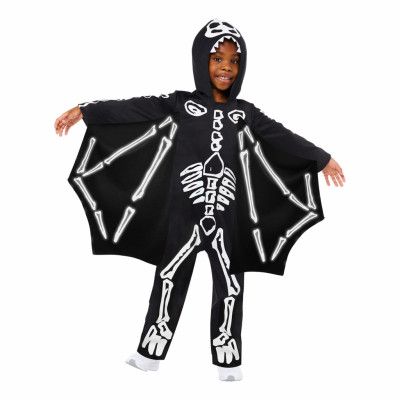 Skelett med Vingar Barn Maskeraddräkt - X-Small