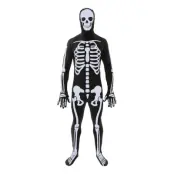 Skelett Skinsuit Maskeraddräkt - Medium