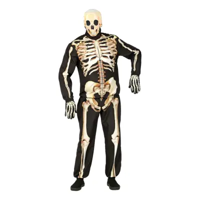 Skelett Tracksuit Maskeraddräkt - Small