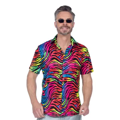 Skjorta Zebra Neon Herr - Large