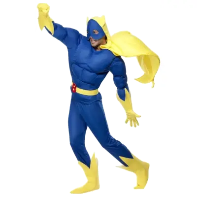 Skumfylld Bananman-dräkt L