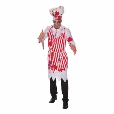 Slaktare med Blodstänk Maskeraddräkt - One size