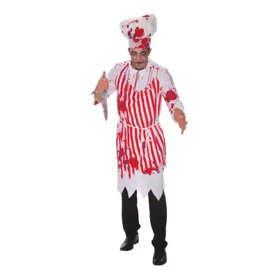 Slaktare med Blodstänk Maskeraddräkt - One size